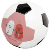 かわいいかわいいの塩とコショウのシェーカー漫画 サッカーボール (3/4)