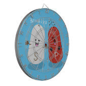 かわいいかわいいの塩とコショウのシェーカー漫画 ダーツボード (正面左)