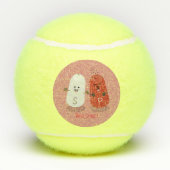 かわいいかわいいの塩とコショウのシェーカー漫画 テニスボール (裏面)