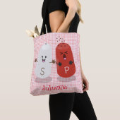 かわいいかわいいの塩とコショウのシェーカー漫画 トートバッグ (クローズアップ)