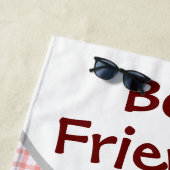 かわいいかわいいの塩とコショウのシェーカー漫画 ビーチタオル (インサイチュ)