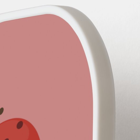 かわいいかわいいの塩とコショウのシェーカー漫画 ピックルボールラケット (左詳細)