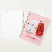 かわいいかわいいの塩とコショウのシェーカー漫画 プランナー手帳 (ディスプレー)