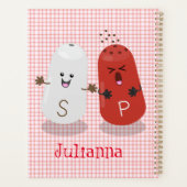 かわいいかわいいの塩とコショウのシェーカー漫画 プランナー手帳 (裏面)