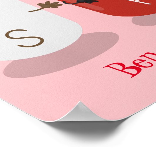 かわいいかわいいの塩とコショウのシェーカー漫画 ポスター (角)