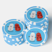 かわいいかわいいの塩とコショウのシェーカー漫画 ポーカーチップ (積み重ね)