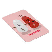 かわいいかわいいの塩とコショウのシェーカー漫画 マグネット (右側)