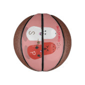 かわいいかわいいの塩とコショウのシェーカー漫画 ミニバスケットボール (縦)