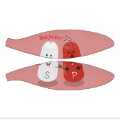 かわいいかわいいの塩とコショウのシェーカー漫画 ミニバスケットボール (パネル)