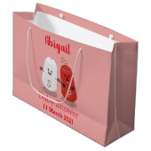 かわいいかわいいの塩とコショウのシェーカー漫画 ラージペーパーバッグ (正面アングル)