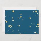 かわいいかわいいの天文学の子供の誕生日 招待状 (裏面)