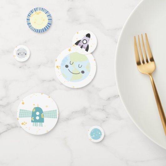 かわいいかわいいの天文学の宇宙のパーティー コンフェッティ (グループ)