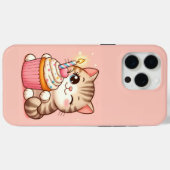 かわいいかわいいの子ネコにカップケーキ Case-Mate iPhoneケース (裏面 (横))