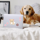 かわいいかわいいの子猫とポープリント シール