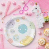 かわいいかわいいの宇宙の星及び惑星の誕生会 ペーパープレート (パーティー)