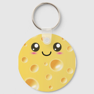 かわいいかわいいの幸せなチーズ キーホルダー