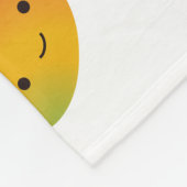 かわいいかわいいの微笑のマンゴ フリースブランケット (角)