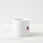 かわいいかわいいの微笑の日本のな顔文字の顔 エスプレッソカップ (正面)