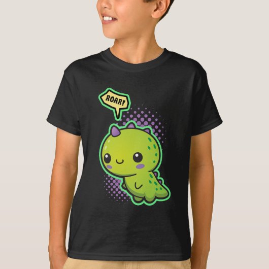 かわいいかわいいの恐竜 Tシャツ (正面)
