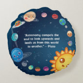 かわいいかわいいの惑星の火星 ラウンドクッション (裏面)