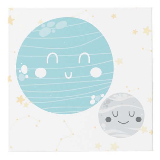 かわいいかわいいの惑星は夢の大きな小さな1つのベビー フォトキューブ (右)