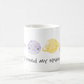 かわいいかわいいの惑星私は私の宇宙を必要とします コーヒーマグカップ (中央)