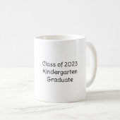 かわいいかわいいの漫画パーソナライズされた卒業 コーヒーマグカップ (正面右)