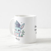 かわいいかわいいの漫画パーソナライズされた卒業 コーヒーマグカップ (正面左)