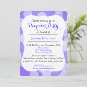 かわいいかわいいの睡眠のアカギツネのsleepoverのパーティー 招待状 (スタンド正面)