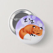 かわいいかわいいの睡眠の漫画の孤 缶バッジ (正面&裏面)