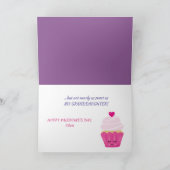 かわいいかわいいの菓子の孫娘のバレンタイン シーズンカード (内部)