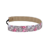 かわいいかわいいの落書き猫が付いているパターン アスレチックヘッドバンド (左)