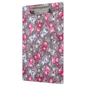 かわいいかわいいの落書き猫が付いているパターン クリップボード (左)