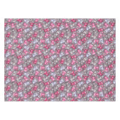 かわいいかわいいの落書き猫が付いているパターン テーブルクロス (正面(横))