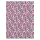 かわいいかわいいの落書き猫が付いているパターン テーブルクロス (正面)