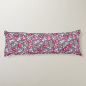 かわいいかわいいの落書き猫が付いているパターン ボディピロー (裏面)