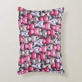 かわいいかわいいの落書き猫2が付いているパターン アクセントクッション (正面(垂直))