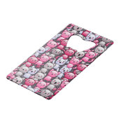 かわいいかわいいの落書き猫2が付いているパターン クレジットカード栓抜き (裏面アングル)