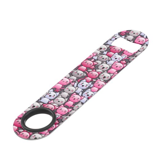 かわいいかわいいの落書き猫2が付いているパターン スピード栓抜き (裏面アングル)