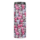 かわいいかわいいの落書き猫2が付いているパターン タンブラー (裏面)