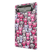 かわいいかわいいの落書き猫2が付いているパターン ミニクリップボード (アングル2)