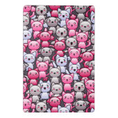 かわいいかわいいの落書き猫2が付いているパターン ミニクリップボード (裏面)