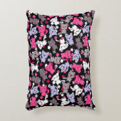 かわいいかわいいの落書き猫3が付いているパターン アクセントクッション (正面(垂直))