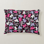 かわいいかわいいの落書き猫3が付いているパターン アクセントクッション (裏面)