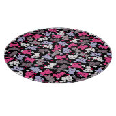 かわいいかわいいの落書き猫3が付いているパターン カッティングボード (角)