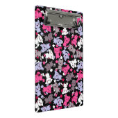 かわいいかわいいの落書き猫3が付いているパターン ミニクリップボード (アングル)