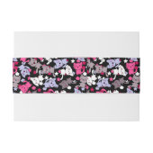 かわいいかわいいの落書き猫3が付いているパターン 招待状ベリーバンド (裏面例)