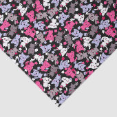 かわいいかわいいの落書き猫3が付いているパターン 薄葉紙 (詳細)