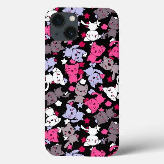 かわいいかわいいの落書き猫3が付いているパターン Case-Mate iPhoneケース (裏面)
