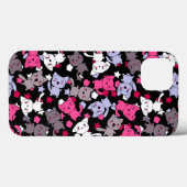 かわいいかわいいの落書き猫3が付いているパターン Case-Mate iPhoneケース (裏面 (横))